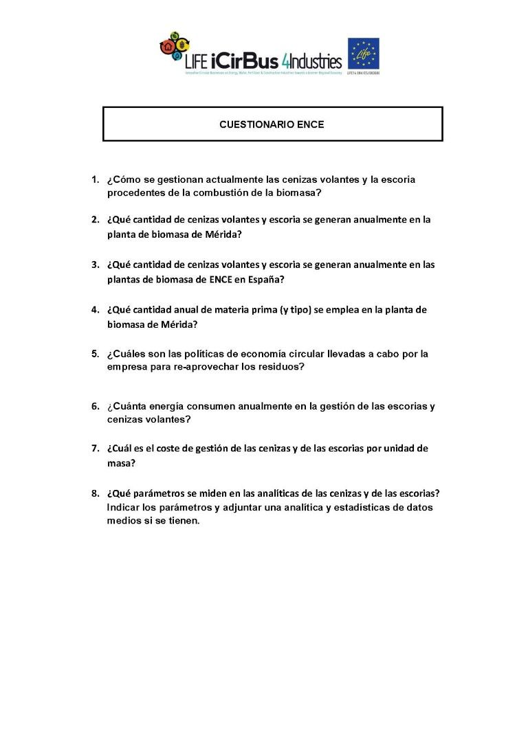 EIA Cuestionario ENCE