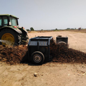 Formación de la pila de compostaje/ Pile composting conforming - Jul 16
