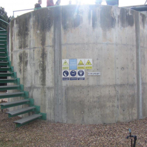 Espesador EDAR de Aqualia en Lobón (Badajoz) / Thickener of Aqualia WWTP in Lobón (Badajoz)