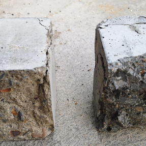 Hormigón convencional y hormigón con escorias de biomasa / Conventional concrete and biomass bottom ash concrete